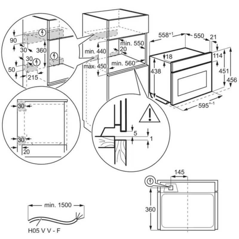 Духова шафа електрична AEG NKK6N40KB