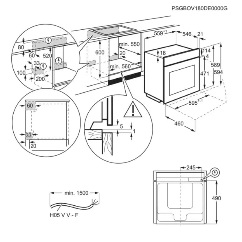Духова шафа електрична AEG NBP9S831AB
