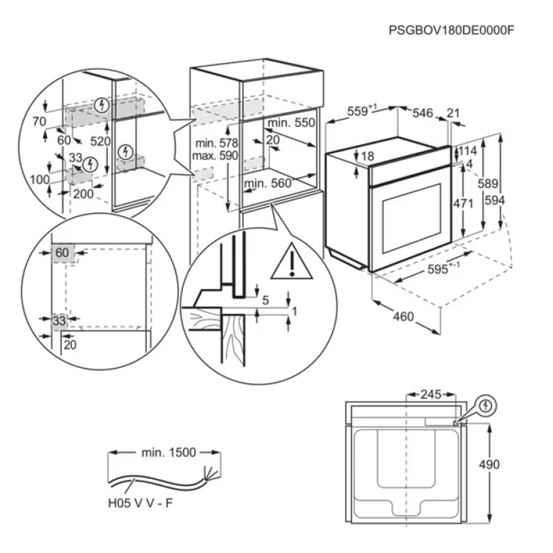 Духовой шкаф электрический AEG NBR7P731SB