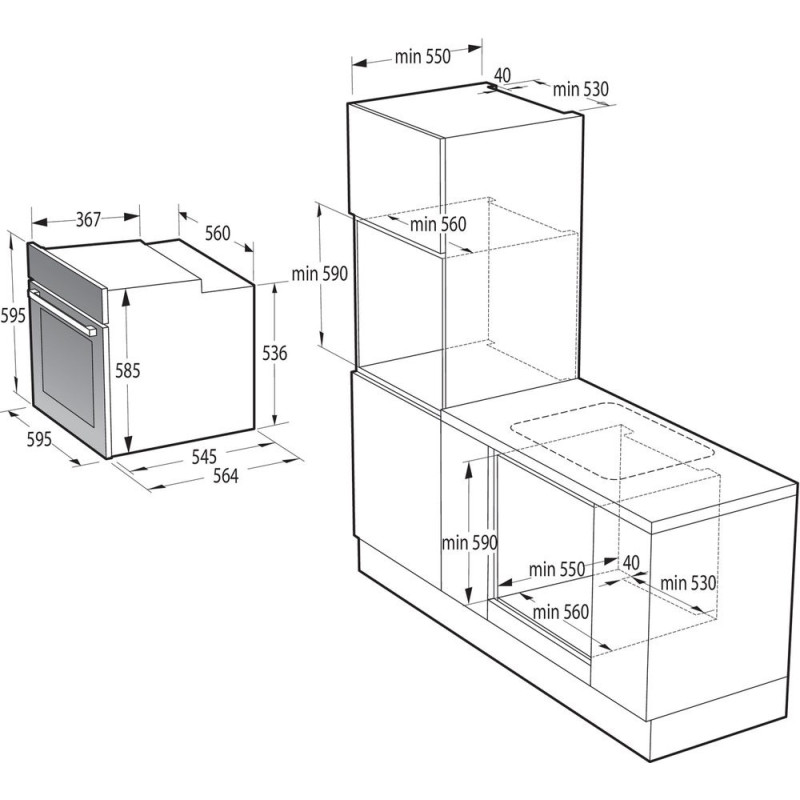 Духова шафа електрична Gorenje BOS 67371 SYW