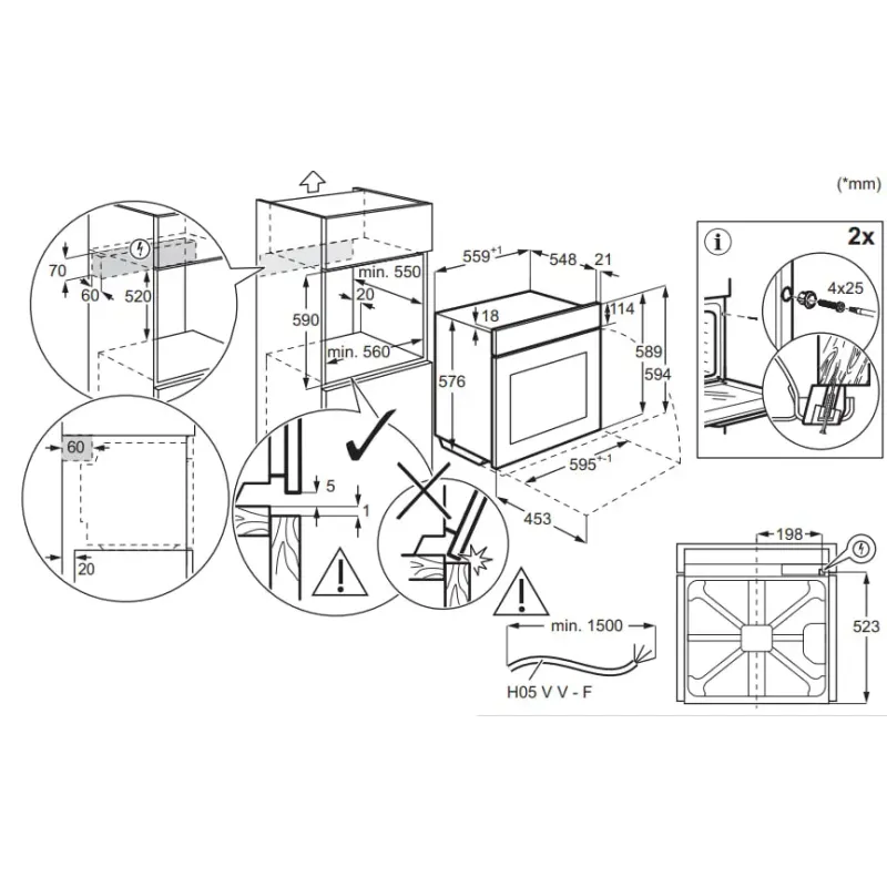 Духова шафа електрична AEG NBU5P41SK