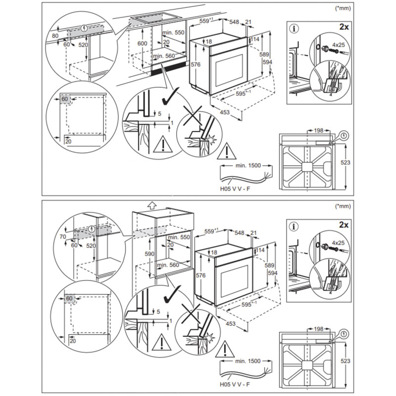 Духова шафа електрична Electrolux KODEH10H