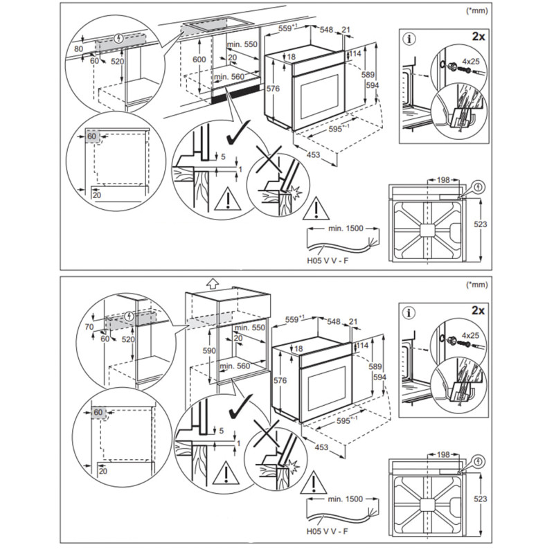 Духова шафа електрична Electrolux LOF6P37Z