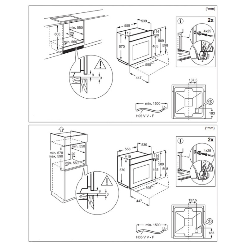 Духова шафа електрична Electrolux LOFGF00BK