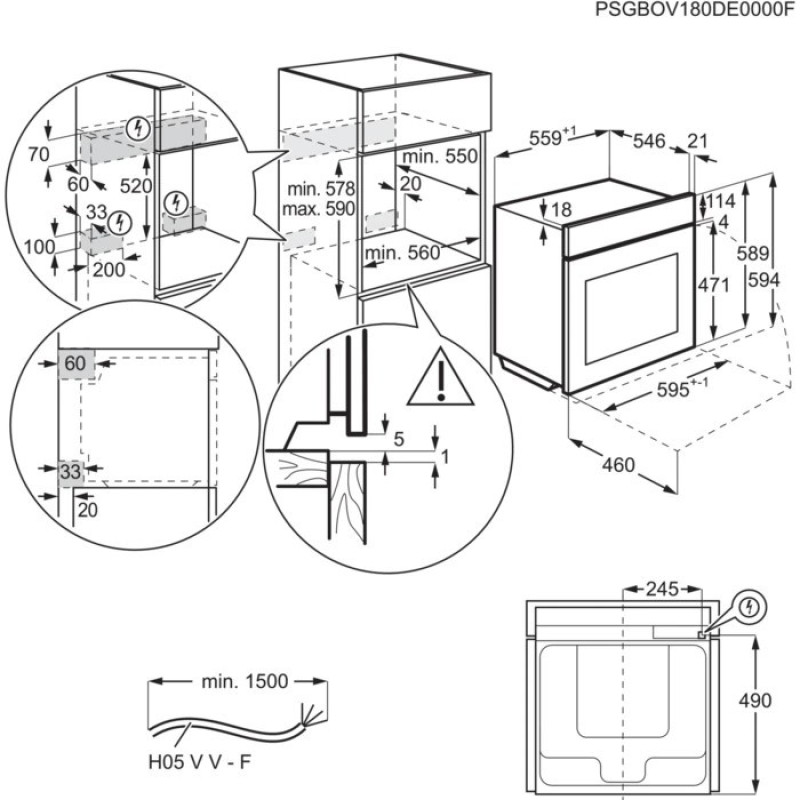 Духовой шкаф электрический Electrolux KOEBP39WZ