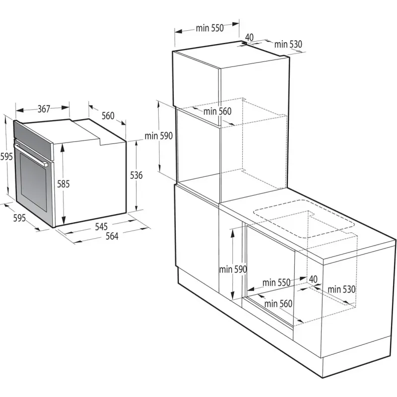 Духова шафа електрична Gorenje BPSA6747DGWI