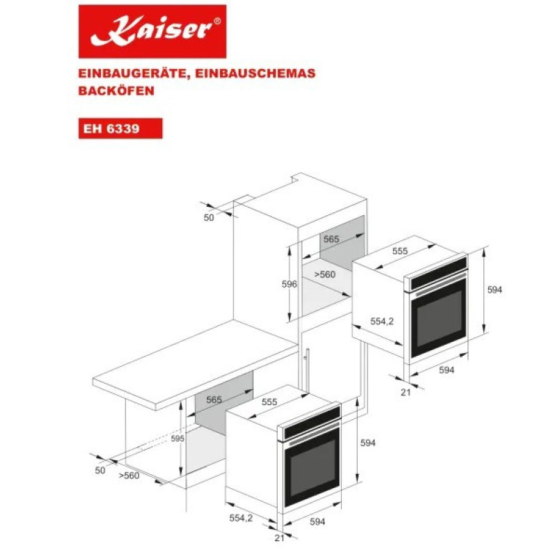 Духова шафа електрична Kaiser EH 6339