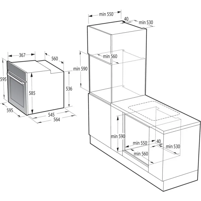 Духовой шкаф электрический Gorenje BOS67372CLI