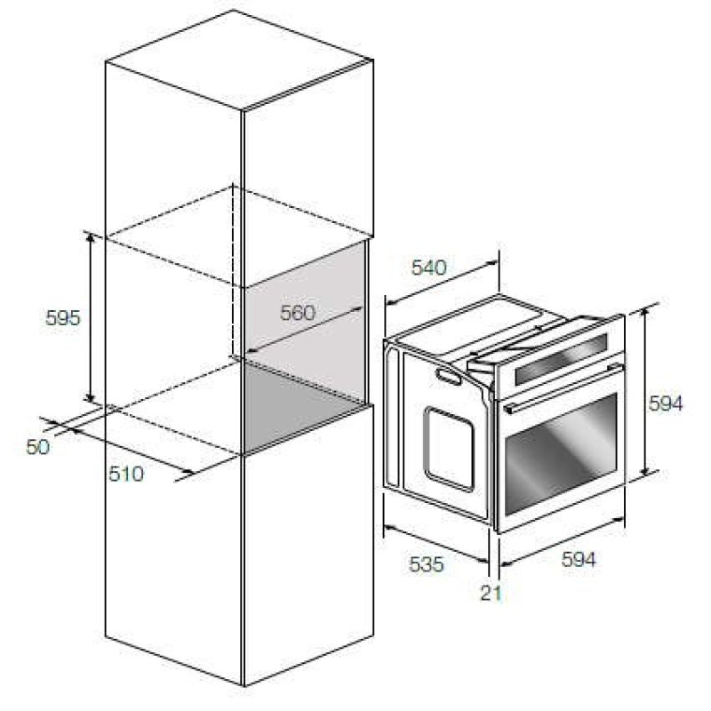Fulgor Milano FCO6213TMME