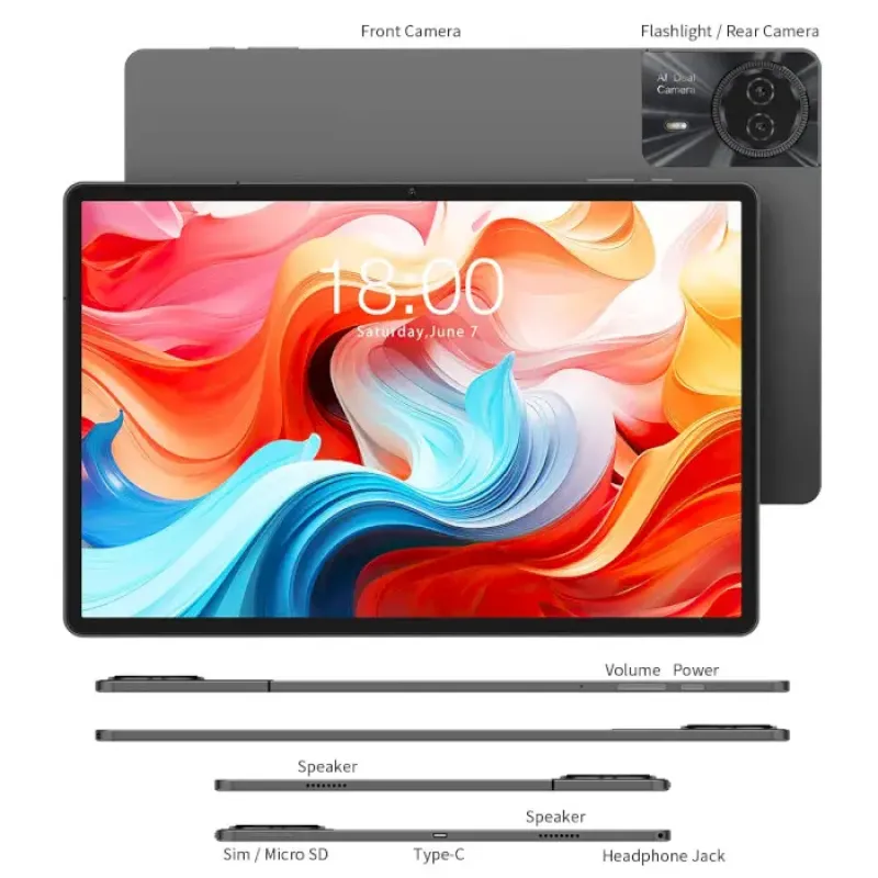 Планшет Teclast T50 Plus 6/256GB 4G Dual Sim Grey (G2A1/TL-112546)
