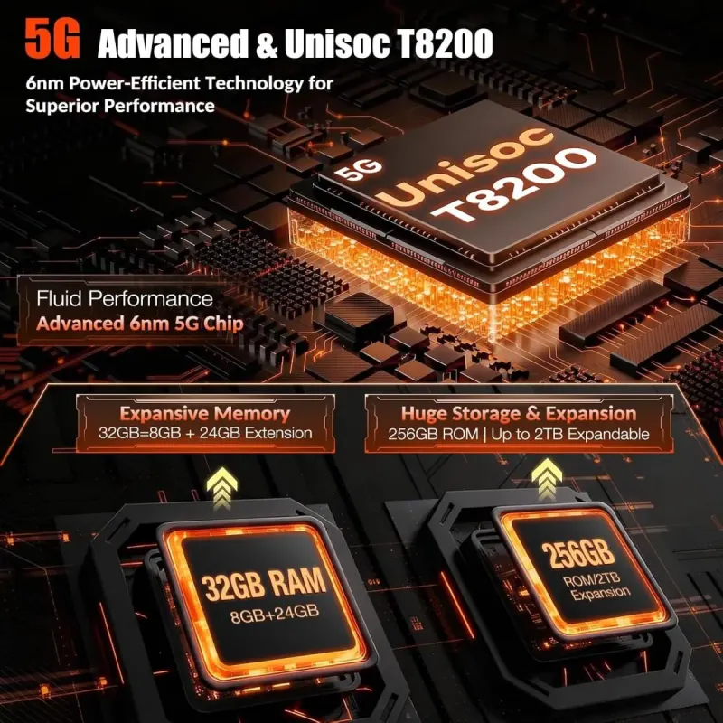 Планшет Orcatab WT1 Pro 6/256GB Orange (ORCATAB_WT1_Pro_OR)