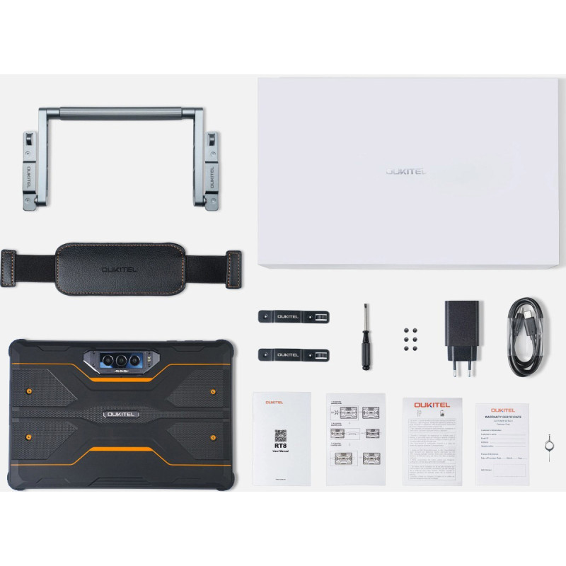 Планшет Oukitel RT8 6/256GB Orange With Tablet Alloy Stand (6931940756396)