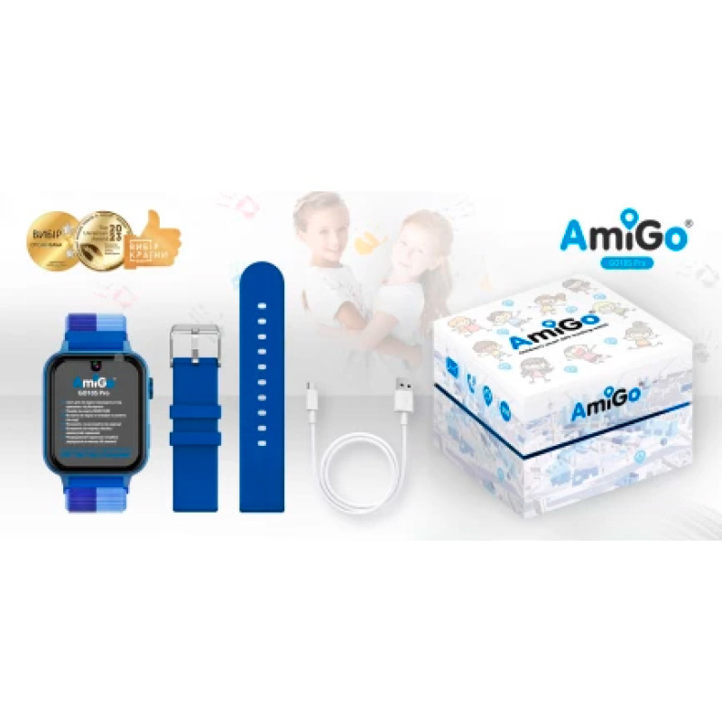 Смарт часы AmiGo GO10S Pro Wifi Blue