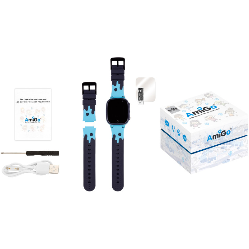 Смарт годинник AmiGo GO008 MILKY Blue