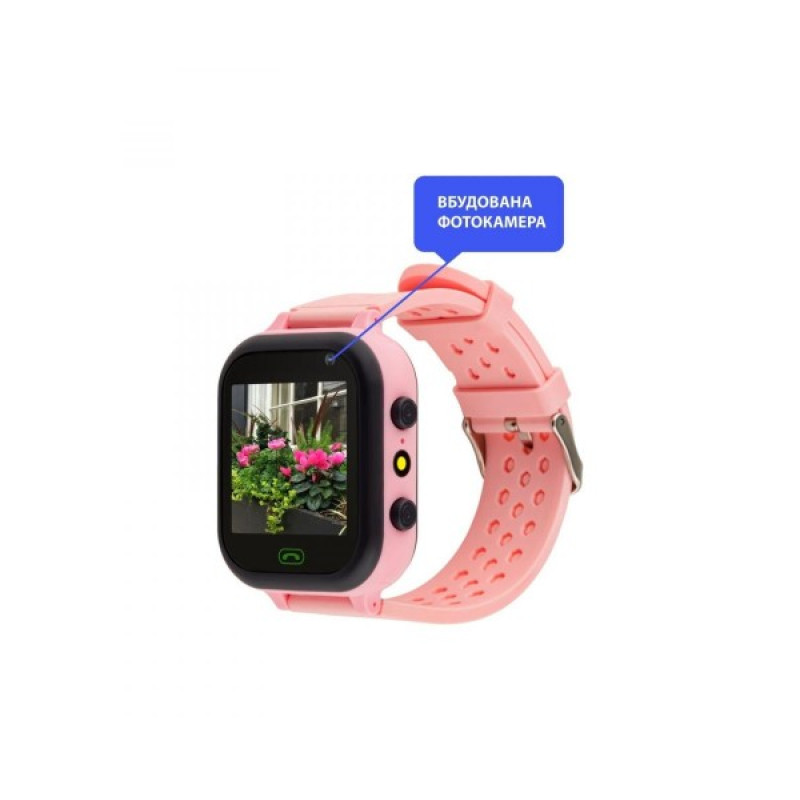 Смарт часы AmiGo GO009 Camera+LED WIFI Pink
