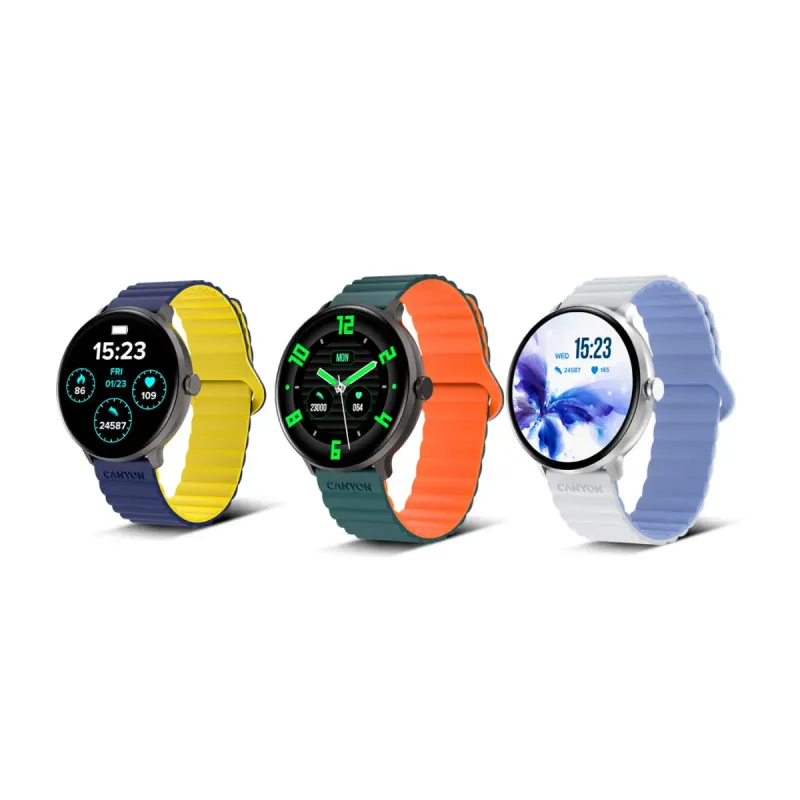 Смарт годинник Canyon SW-69 Jacky White/Blue (CNS-SW69WB)