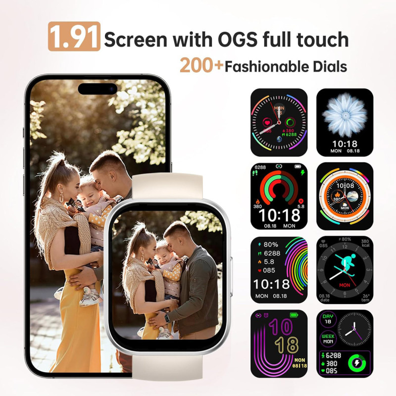 Смарт часы Oukitel BT103 Black (6931940767064)