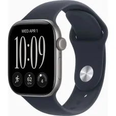 Смарт часы Apple Watch Series 12 GPS 46mm Space Grey Aluminium Case with Navy Blue Sport Band - M/L (MJEJ4RK/A)