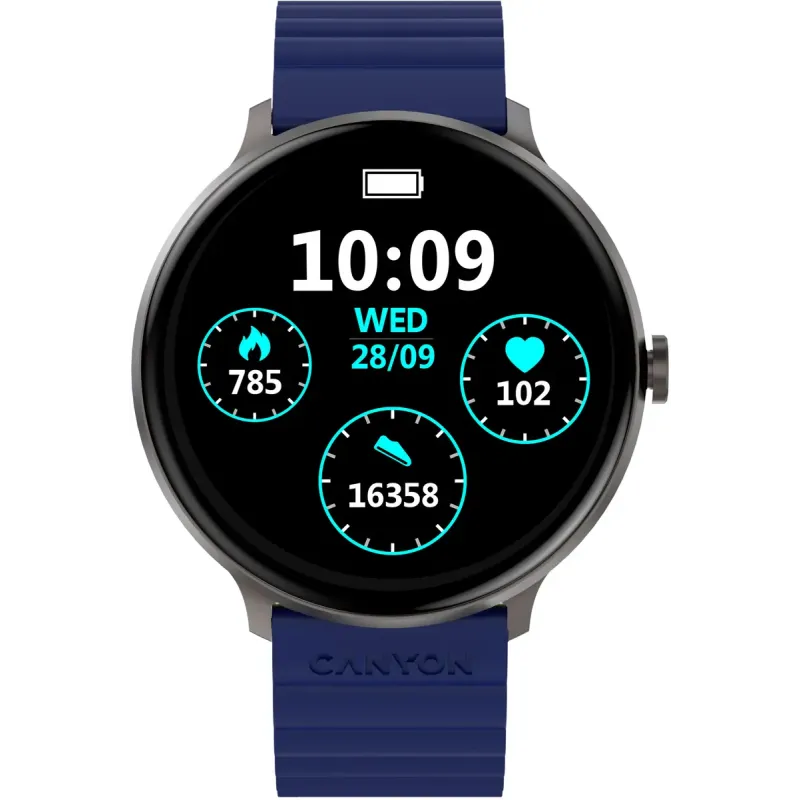 Смарт годинник Canyon SW-69 Jacky Blue/Yellow (CNS-SW69BL)