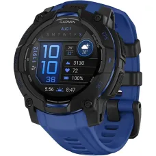 Смарт часы Garmin Instinct 3 45mm AMOLED Black with Blue Band (010-02936-03/43)