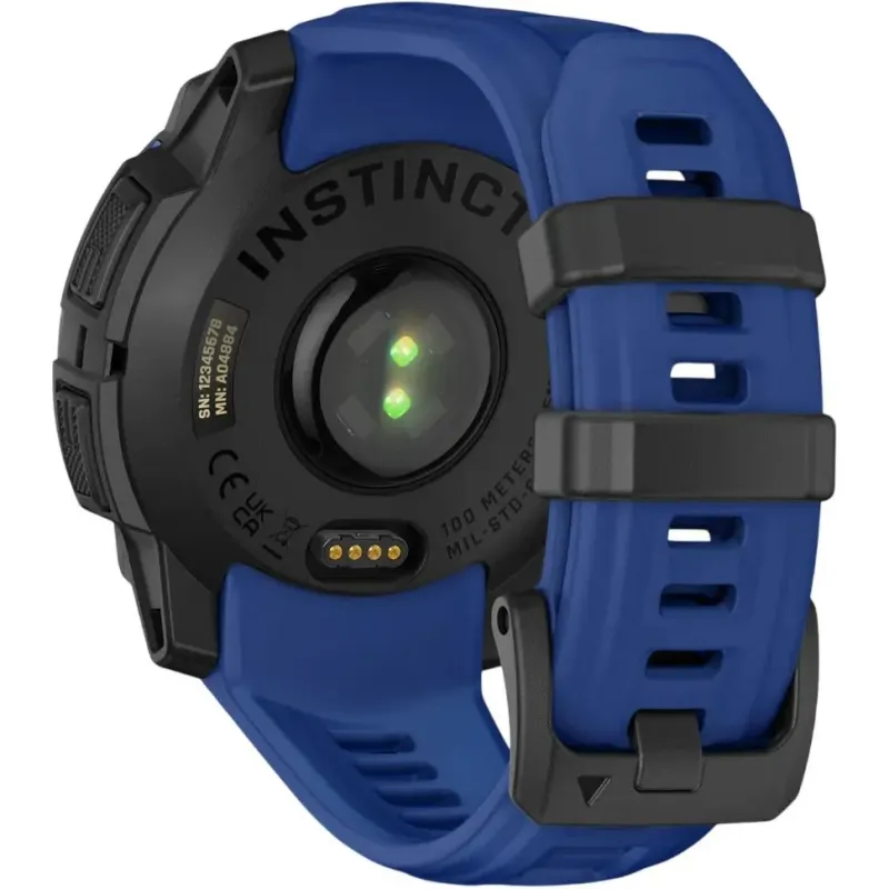 Смарт часы Garmin Instinct 3 45mm AMOLED Black with Blue Band (010-02936-03/43)