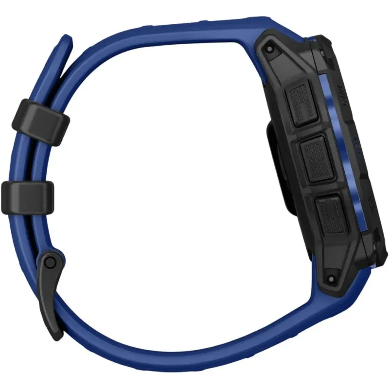 Смарт часы Garmin Instinct 3 45mm AMOLED Black with Blue Band (010-02936-03/43)