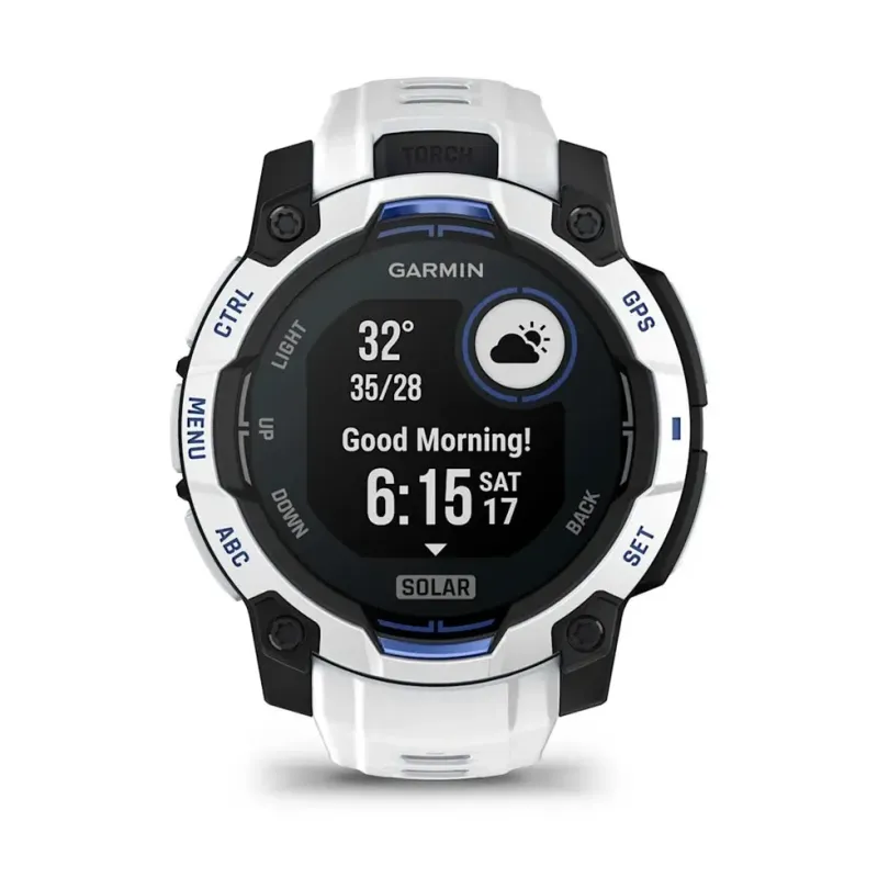 Смарт часы Garmin Instinct 3 45mm Solar Whitestone with Whitestone Band (010-02934-03/43)