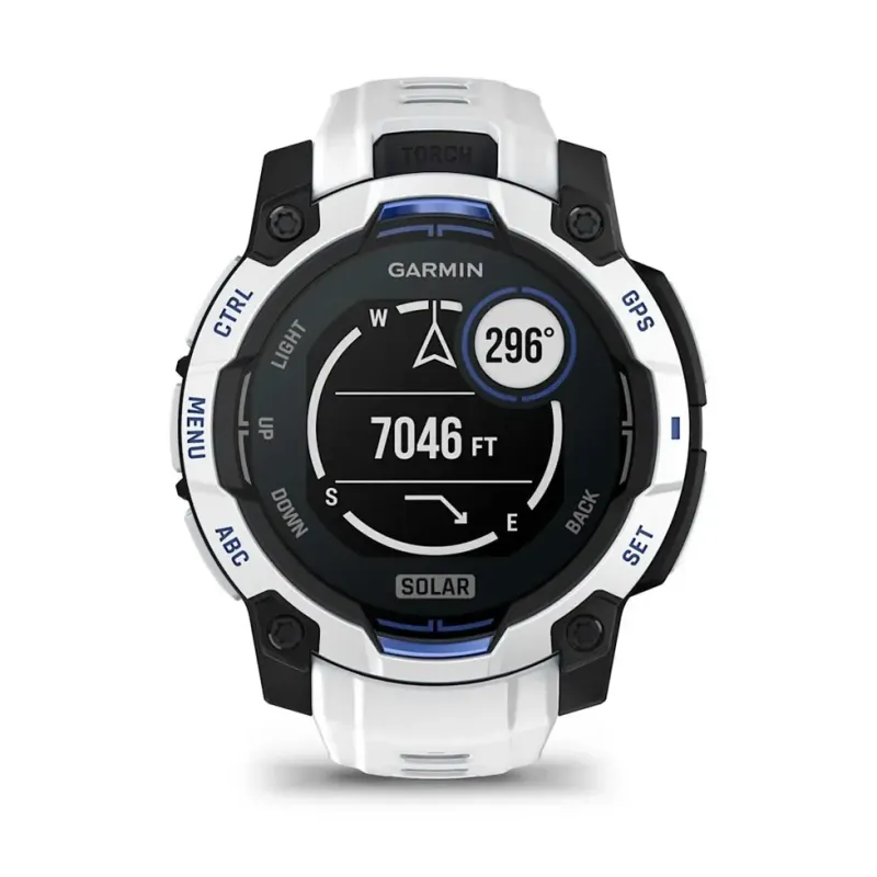 Смарт часы Garmin Instinct 3 45mm Solar Whitestone with Whitestone Band (010-02934-03/43)
