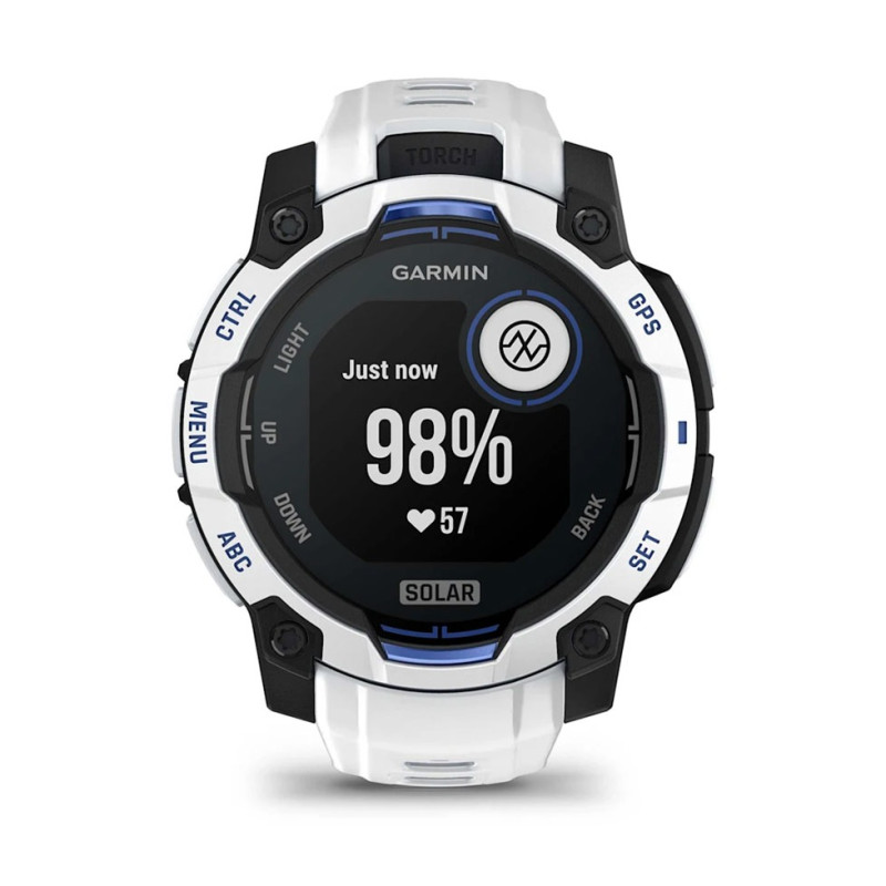 Смарт годинник Garmin Instinct 3 45mm Solar Whitestone with Whitestone Band (010-02934-03/43)