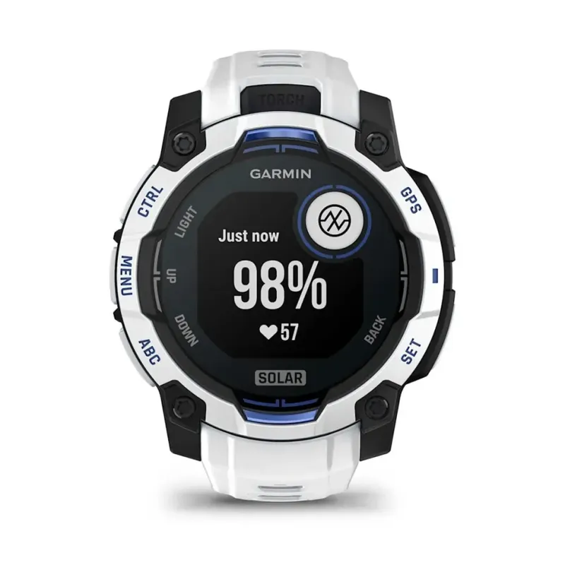 Смарт часы Garmin Instinct 3 45mm Solar Whitestone with Whitestone Band (010-02934-03/43)