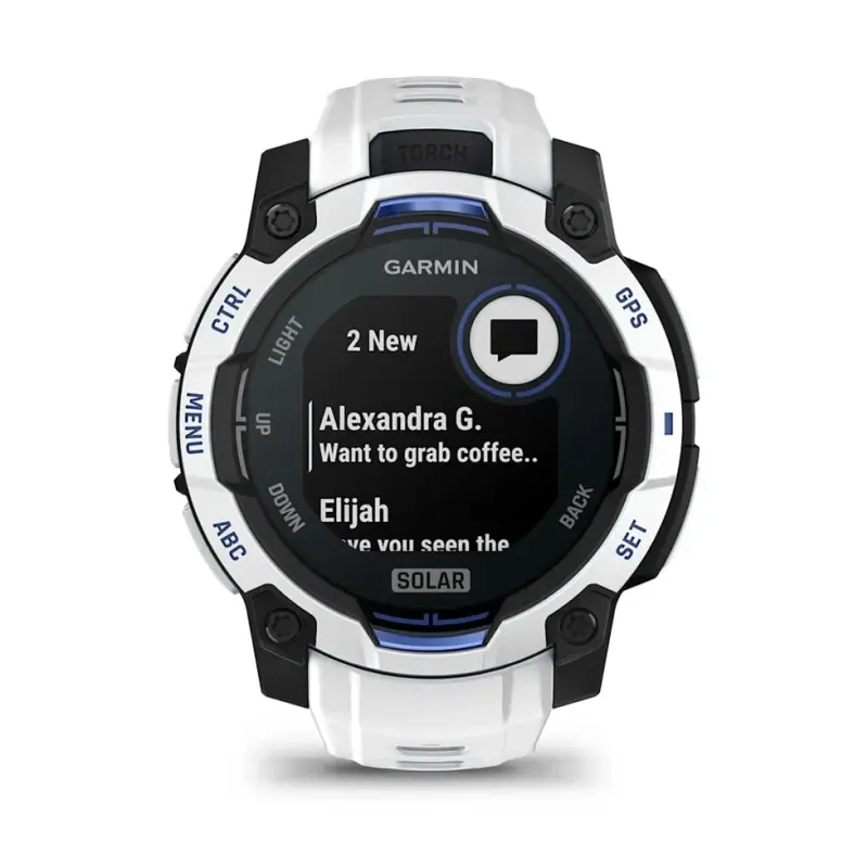 Смарт часы Garmin Instinct 3 45mm Solar Whitestone with Whitestone Band (010-02934-03/43)