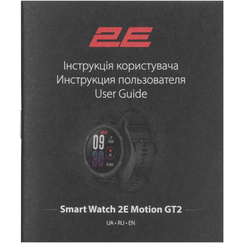 Смарт часы 2E Motion GT2 47mm Black-Red (2E-CWW21BKRD)
