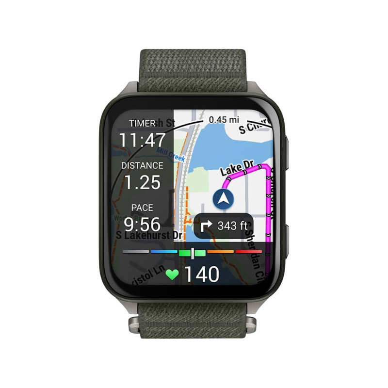 Смарт часы Garmin Venu X1 Moss with Titanium Caseback and Moss ComfortFit Nylon Band (010-02980-01/03)