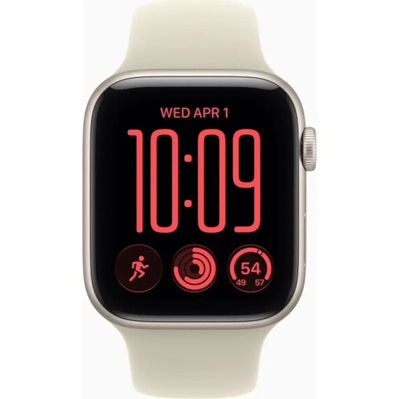 Смарт часы Apple Watch SE 3 2026 GPS 44mm Starlight Aluminium Case with Sand Sport Band - S/M (MJL34RK/A)