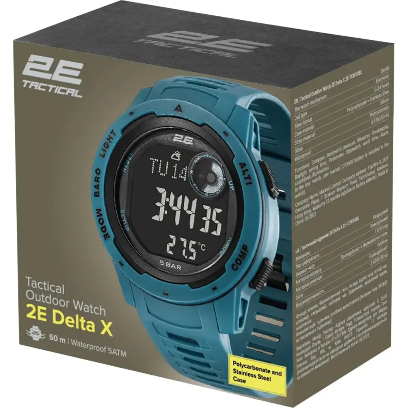 Смарт часы 2E Delta X blue (2E-TCW10BL)