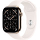 Смарт годинник Apple Watch Series 11 GPS + Cellular 46mm Gold Titanium Case w. Light Blush Sport Band - S/M (MFD54RK/A)