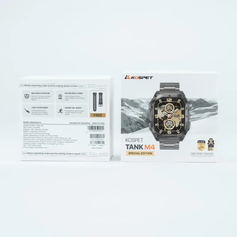 Смарт часы KOSPET TANK M4SE BLACK
