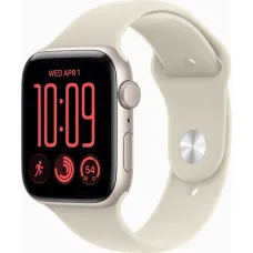 Смарт часы Apple Watch SE 3 2026 GPS 40mm Starlight Aluminium Case with Sand Sport Band - S/M (MJKR4RK/A)