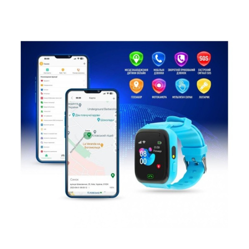 Смарт годинник GARMIX PointPRO-100 Blue (GMXPP100-BL)