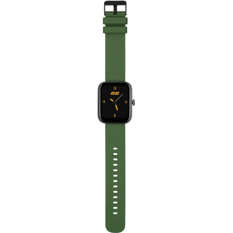Смарт годинник 2E Alpha SQ Music Edition 46мм Black-Green (2E-CWW40BKGN)