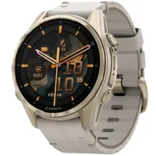 Смарт часы Garmin Fenix 8 43mm AMOLED Sapphire Soft Gold with Limestone Leather Band (010-02903-40)