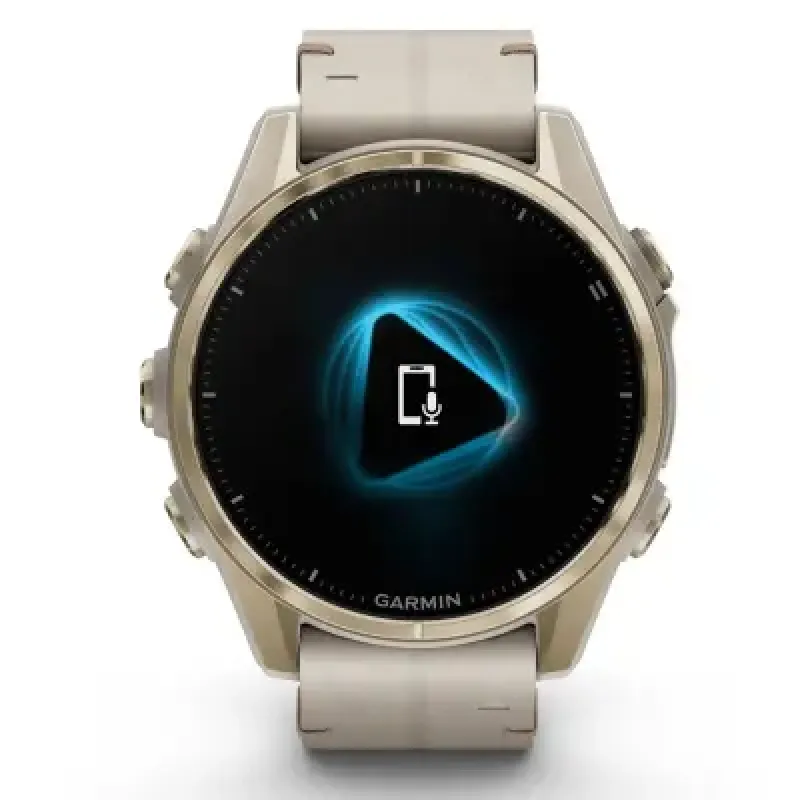 Смарт часы Garmin Fenix 8 43mm AMOLED Sapphire Soft Gold with Limestone Leather Band (010-02903-40)