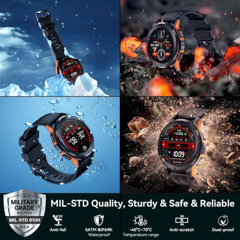 Смарт годинник Oukitel  BT10 Black (6931940742146)