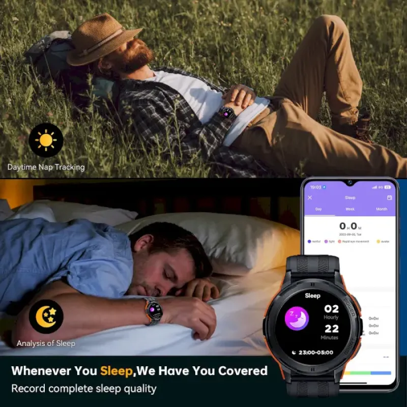 Смарт годинник Oukitel  BT10 Black (6931940742146)
