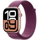 Смарт часы Apple Watch Series 10 GPS 46mm Rose Gold Aluminum Case w. Plum Sport Loop (MWWV3)