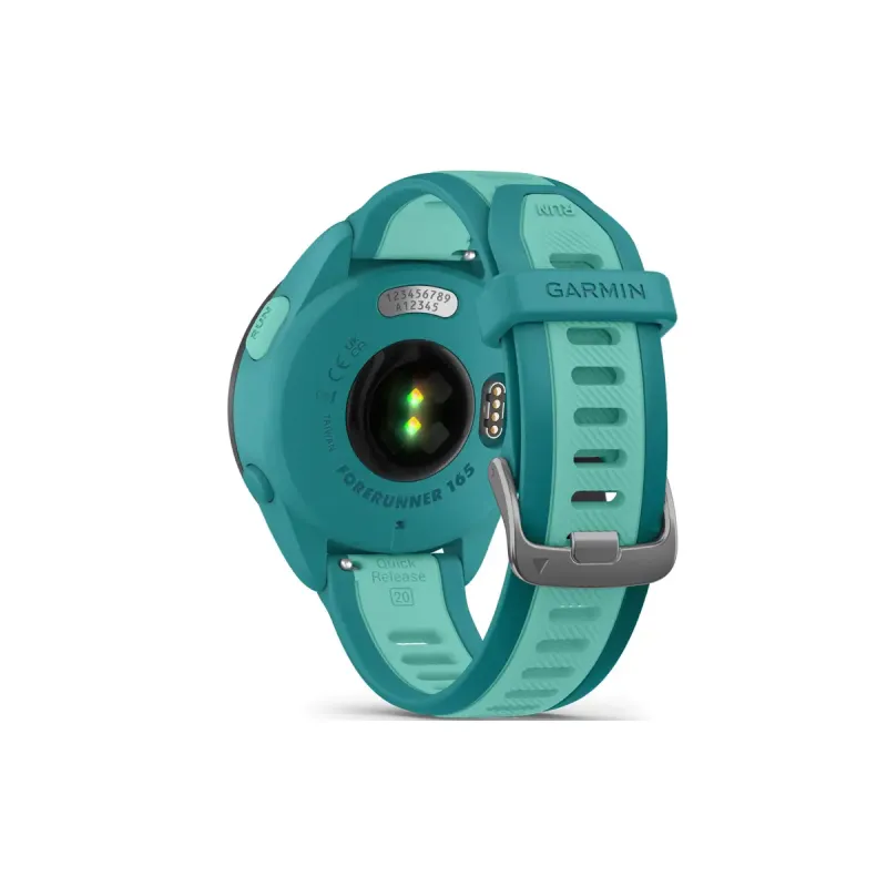 Смарт годинник Garmin Forerunner 165 Music Turquoise/Aqua (010-02863-32/B2)