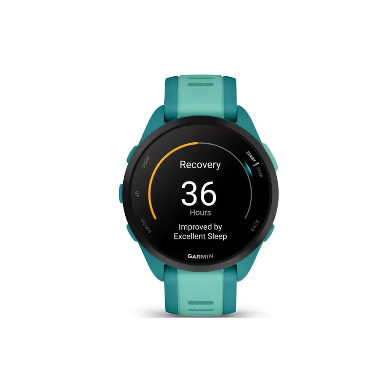 Смарт годинник Garmin Forerunner 165 Music Turquoise/Aqua (010-02863-32/B2)