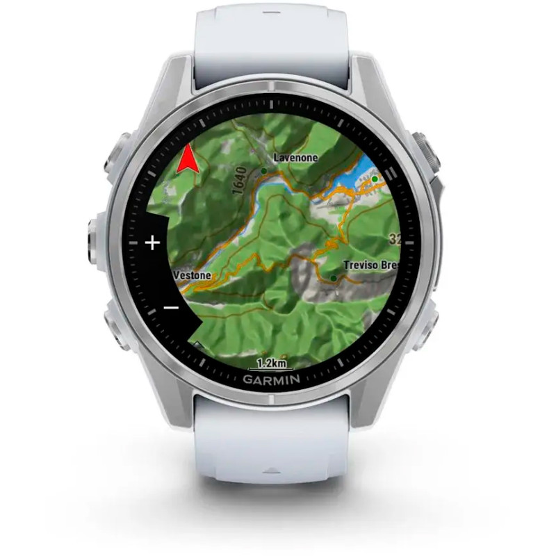Смарт часы Garmin Fenix 8 43mm AMOLED Silver with Whitestone Silicone Band (010-02903-00/06)