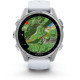 Смарт часы Garmin Fenix 8 43mm AMOLED Silver with Whitestone Silicone Band (010-02903-00/06)