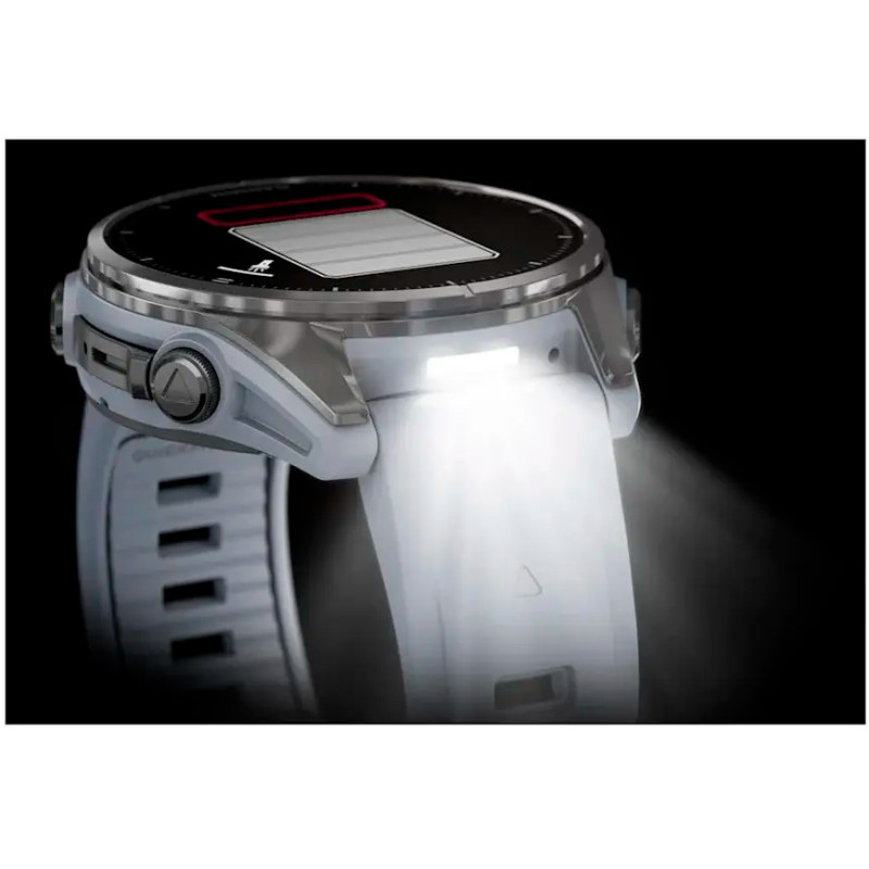 Смарт часы Garmin Fenix 8 43mm AMOLED Silver with Whitestone Silicone Band (010-02903-00/06)